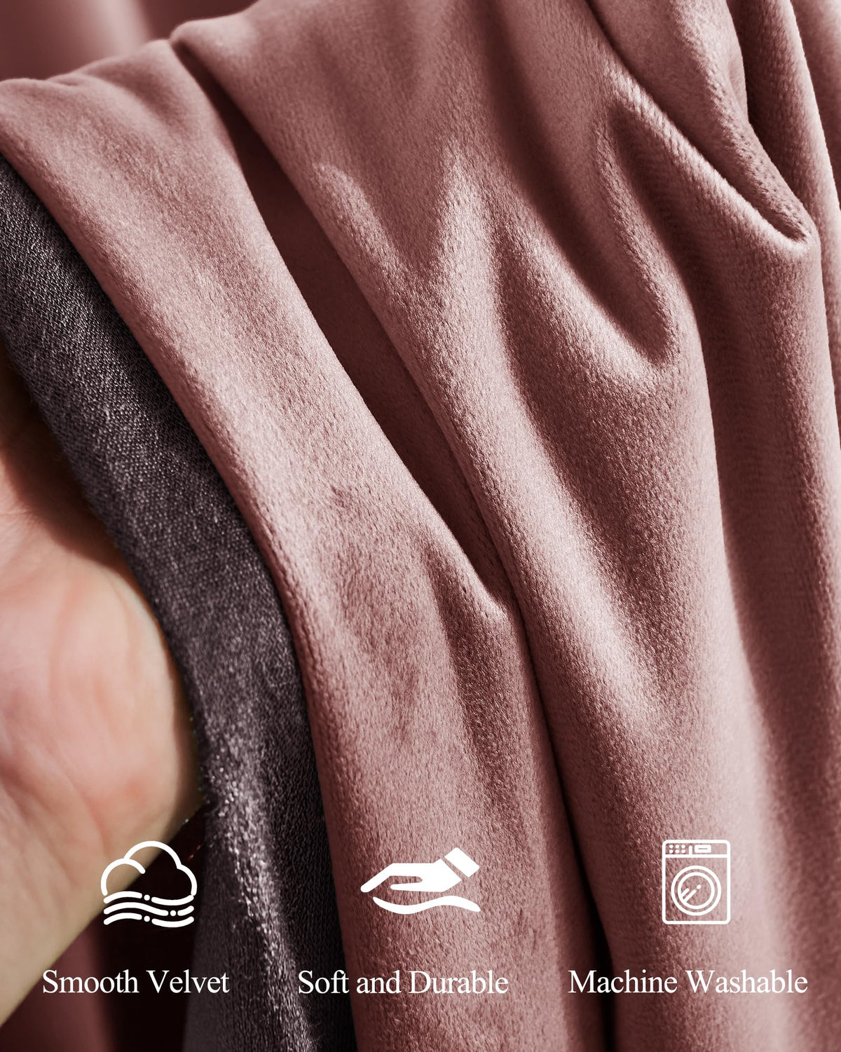 StangH dusty rose decor boosts calm spaces in nurseries or bedrooms.