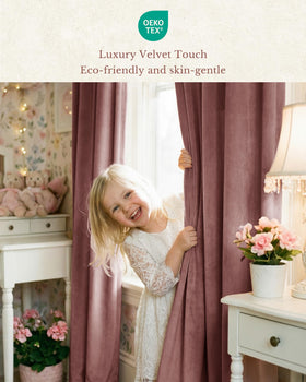 StangH dusty rose room setting shows warm hue and inviting ambiance.