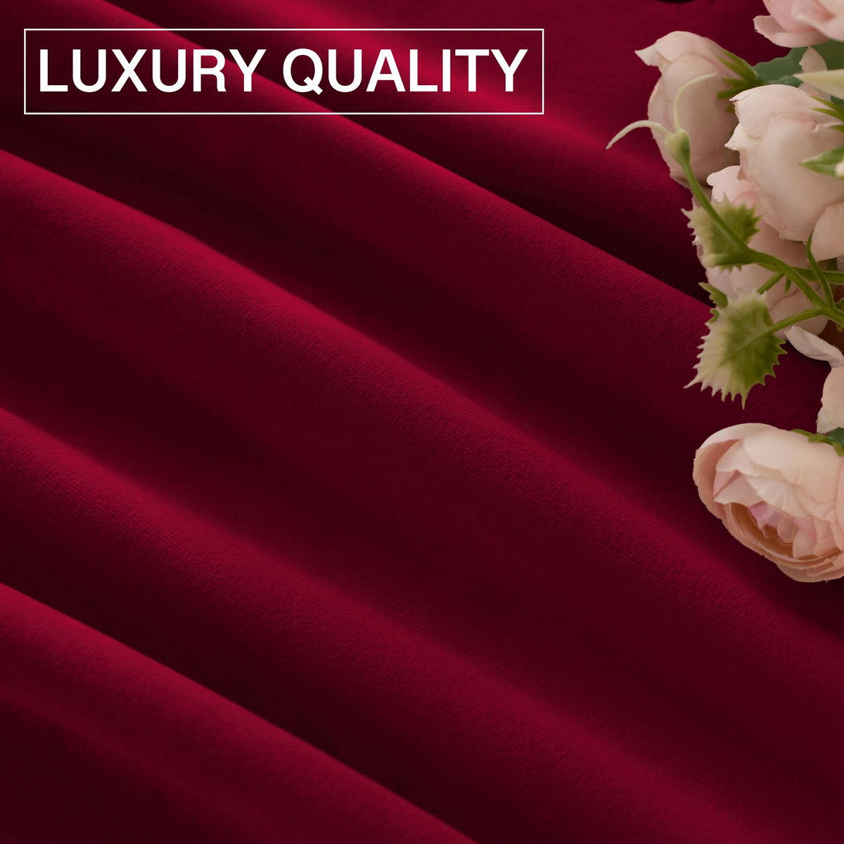 StangH holiday-ready curtains add warmth and texture to bedrooms.