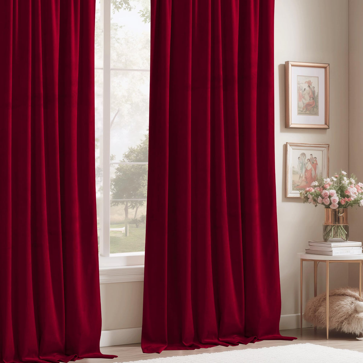 StangH privacy velvet curtains block light while preserving color.