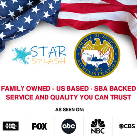 Star Splash ten-hook towel hanger ready for towels and swimsuits