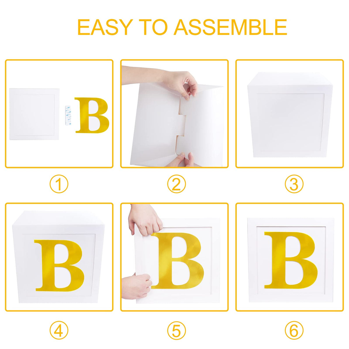 Backdrop-ready blocks complement teddy bear and baby-themed décor.