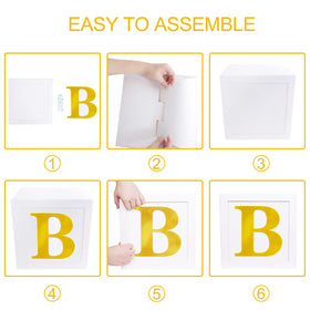 Backdrop-ready blocks complement teddy bear and baby-themed décor.