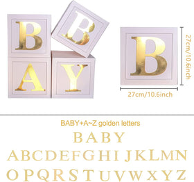 Staraise letter blocks with 30 letters for custom baby messages.