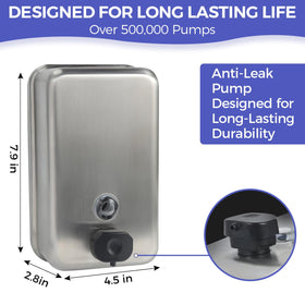 Stardrix anti-leak pump reducing drips for neat counters.