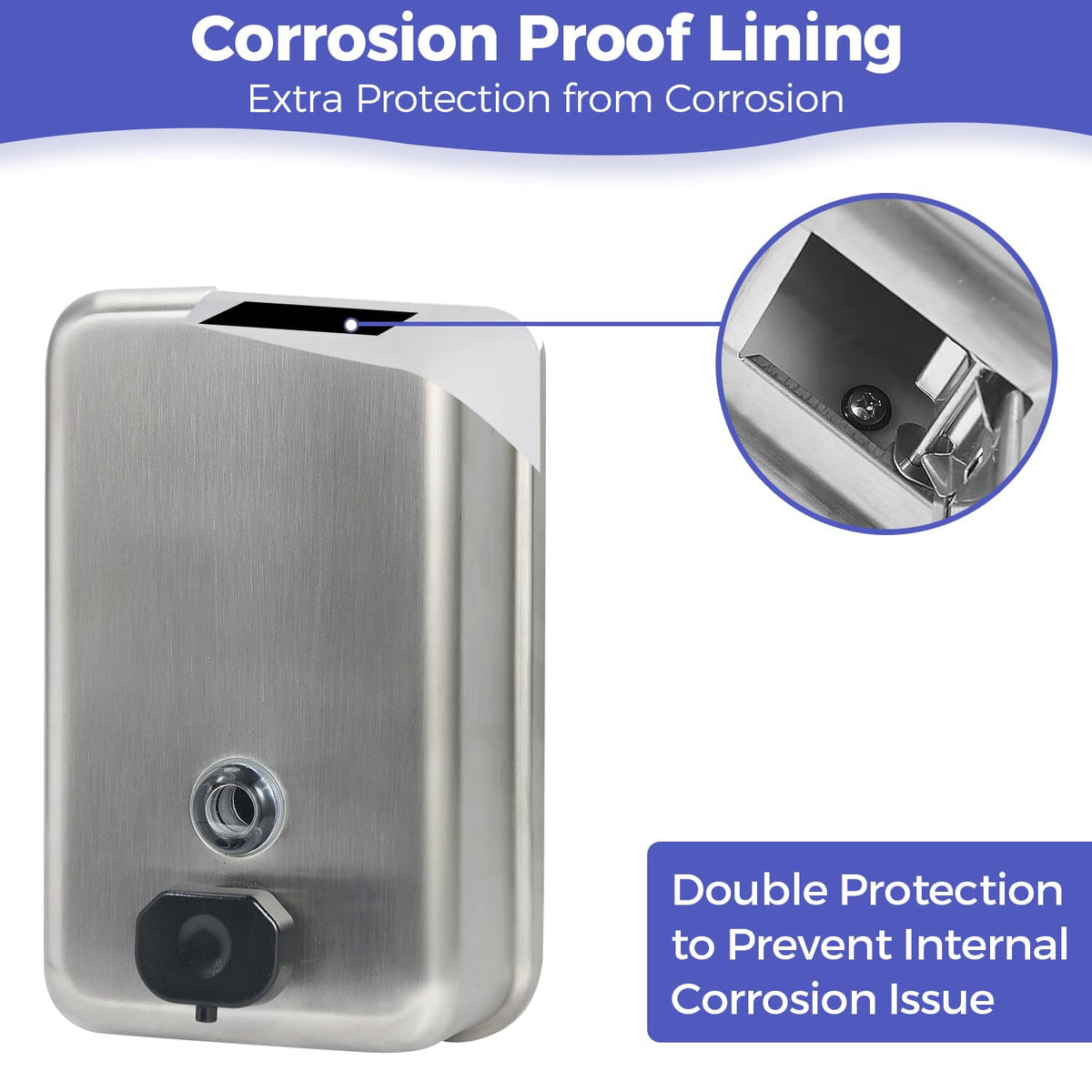 Stardrix locked filler top shown with key.