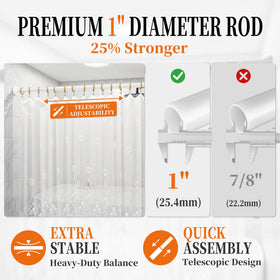 STARLATTA anti-slip ends for secure hold without wall damage.