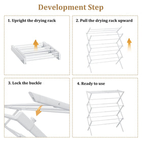 STARLATTA easy-assembly visual guide shown for quick setup.