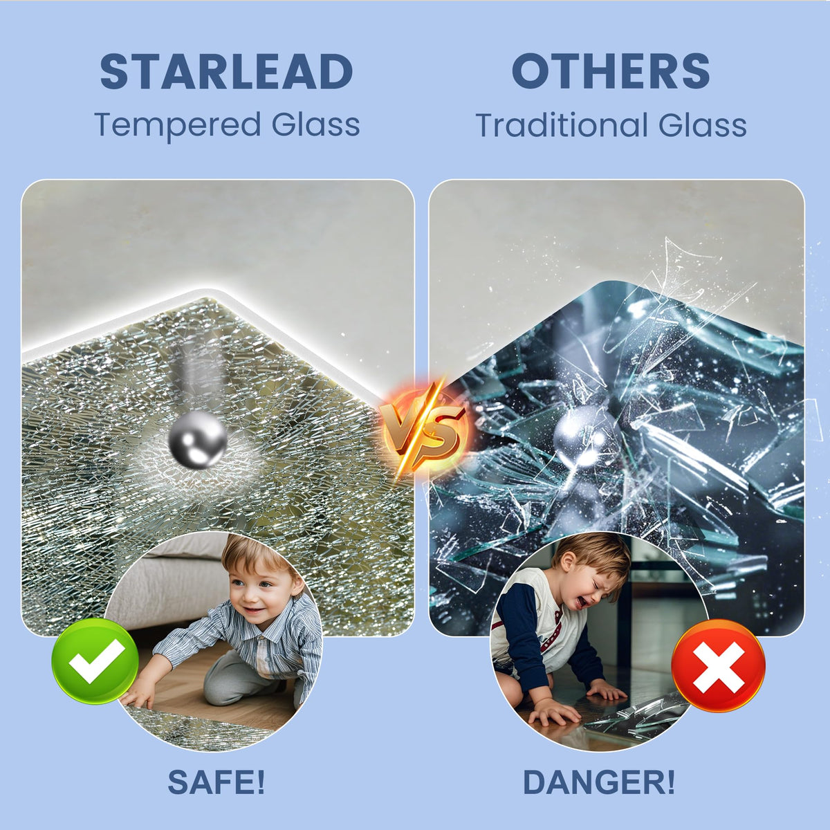STARLEAD bathroom mirror with Bluetooth speaker for hands‑free playlists during routines.