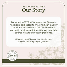 Starwest Botanicals Myrrh gum pieces wildcrafted display underscoring purity.