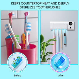 StarWin UV toothbrush holder four slots suits multiple family needs.