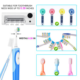 StarWin UV toothbrush holder top view emphasizes four-slot layout.