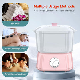 StateRiver compact towel warmer showing small footprint on counter