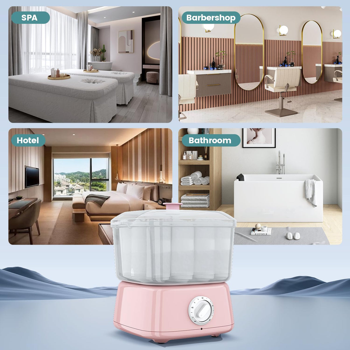 StateRiver warm towel warmer portable design with carry handle