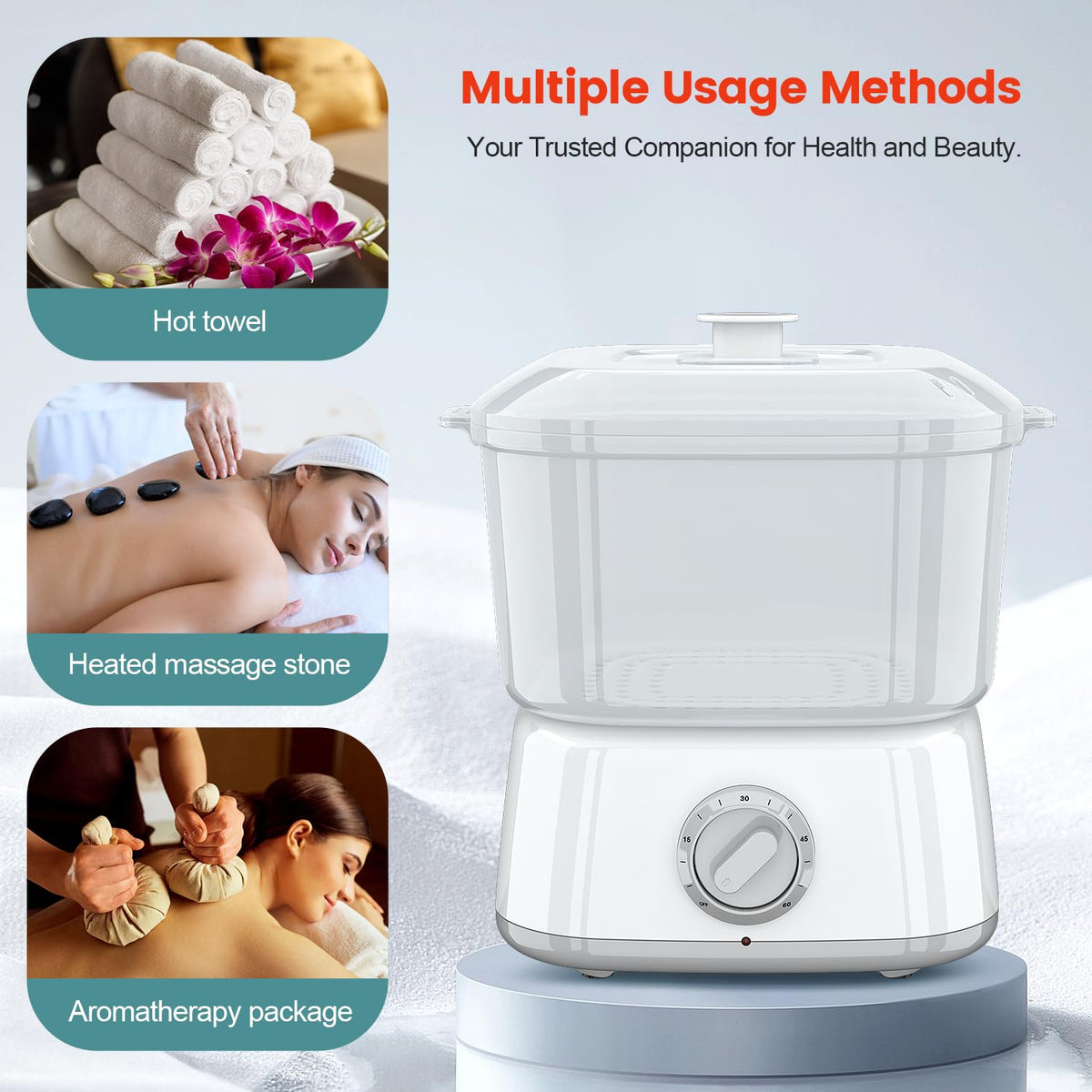StateRiver portable mini towel warmer for on-the-go use.