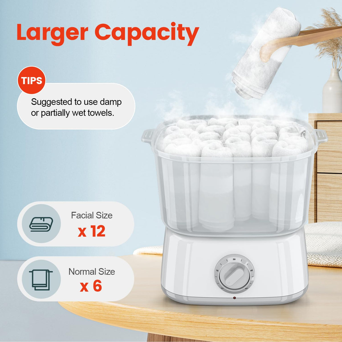 StateRiver warmer with overheat protection and insulated handle.