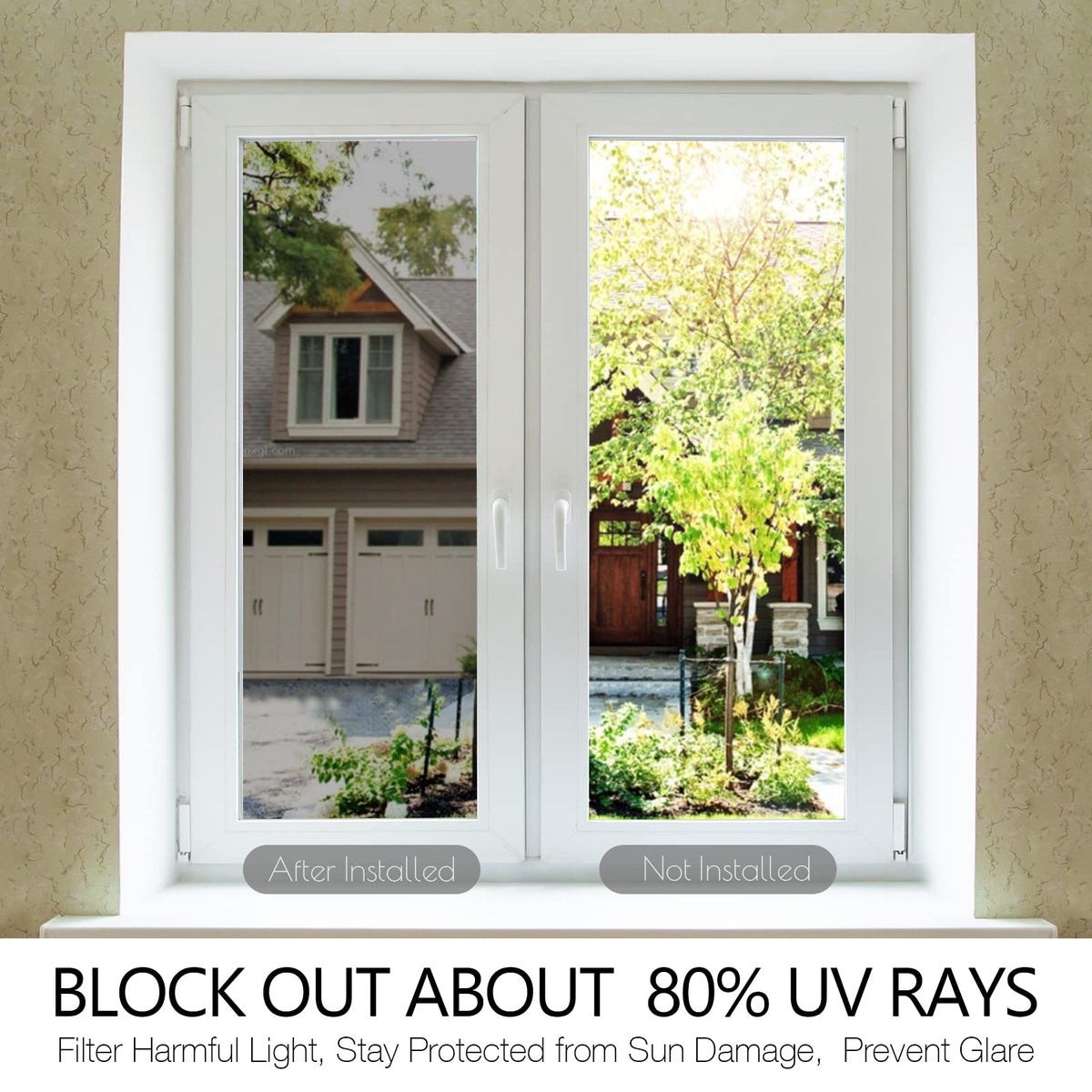 STATINT reflective film reduces heat in rooms during sunny days