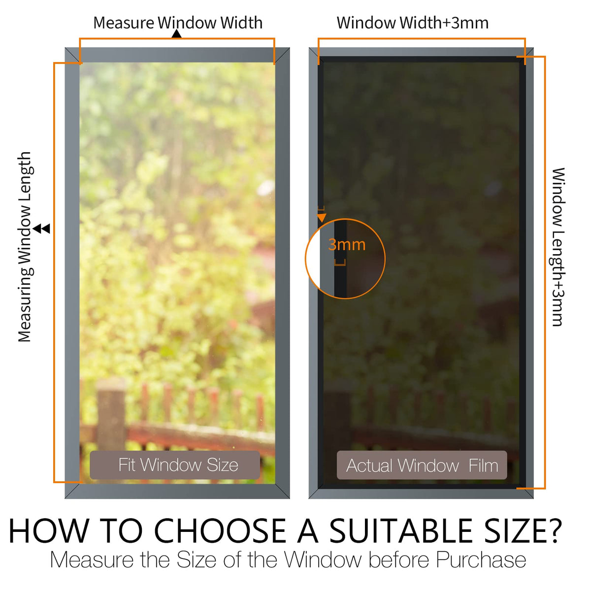 STATINT window film reflective daytime privacy exterior mirror with interior view