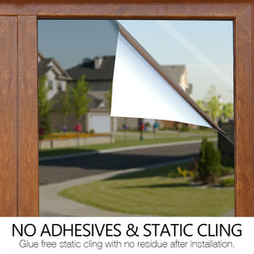 STATINT window film sun-blocking visual demonstrates reduced glare outdoors