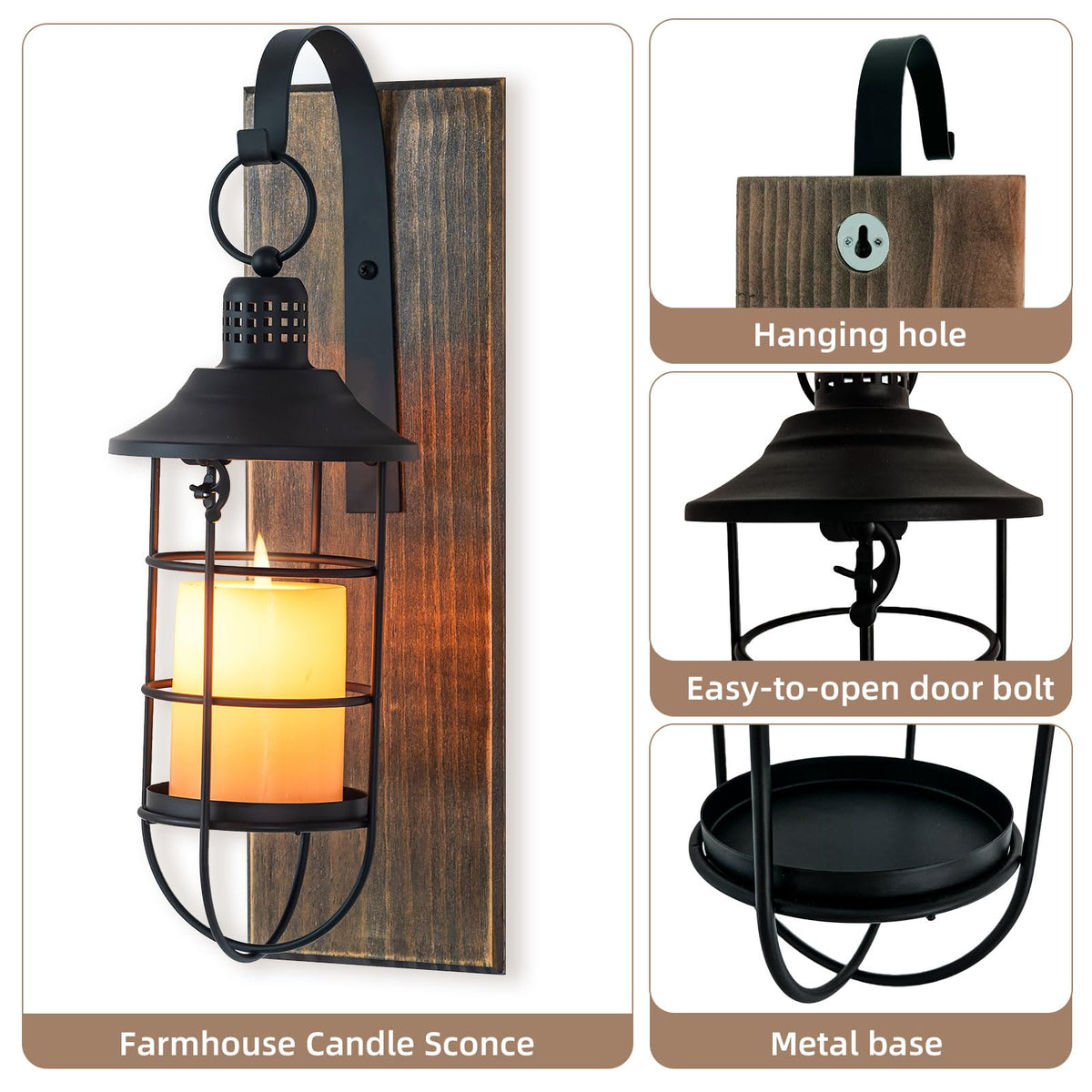 Staymoment candle holder kit for easy wall mounting
