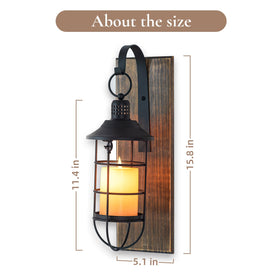 Staymoment porch lantern and candle setup for inviting outdoor lighting