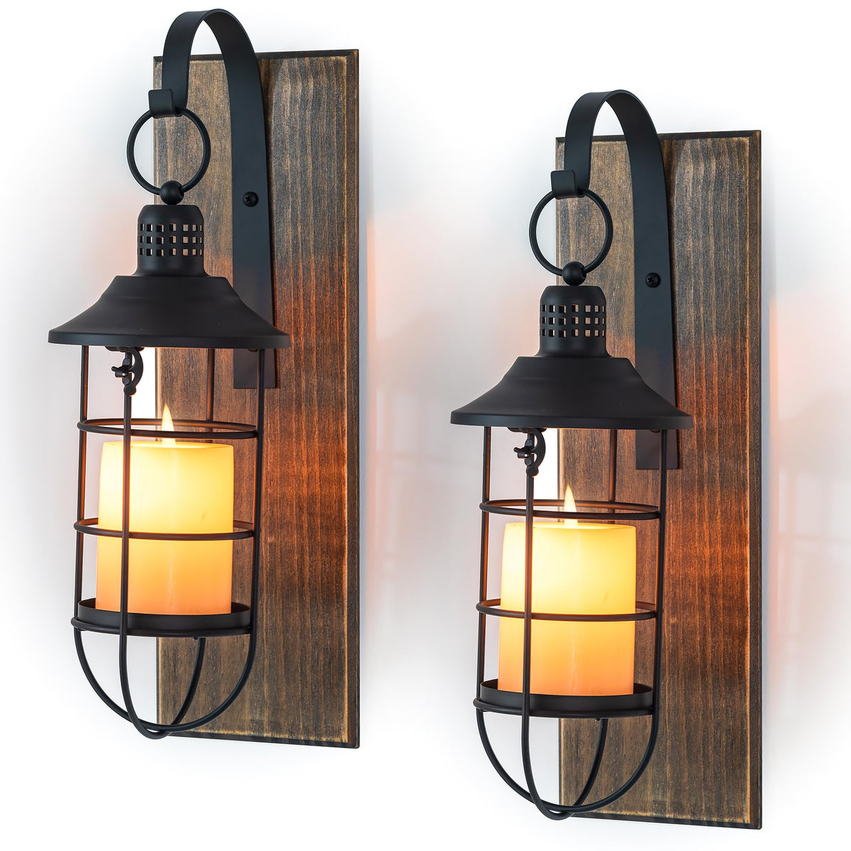 Staymoment wall sconce wooden board for cozy living room ambience