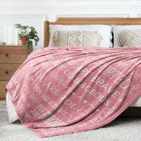 SteadStyle 60x50 inch blanket shown in a relaxed, comforting setting.