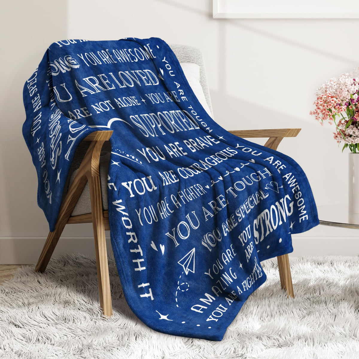 SteadStyle blanket sized 50x60 inches ideal for couch or bed sharing.