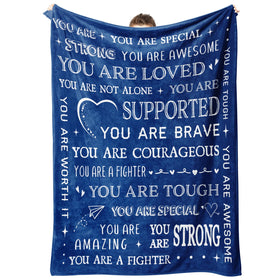 SteadStyle Get Well blanket with a hopeful message, ready to comfort a loved one.