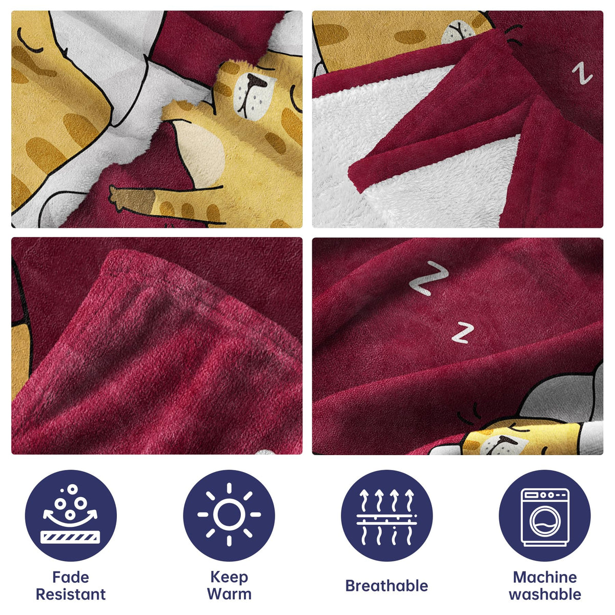SteadStyle 100% microfiber flannel offers a soft, plush touch.