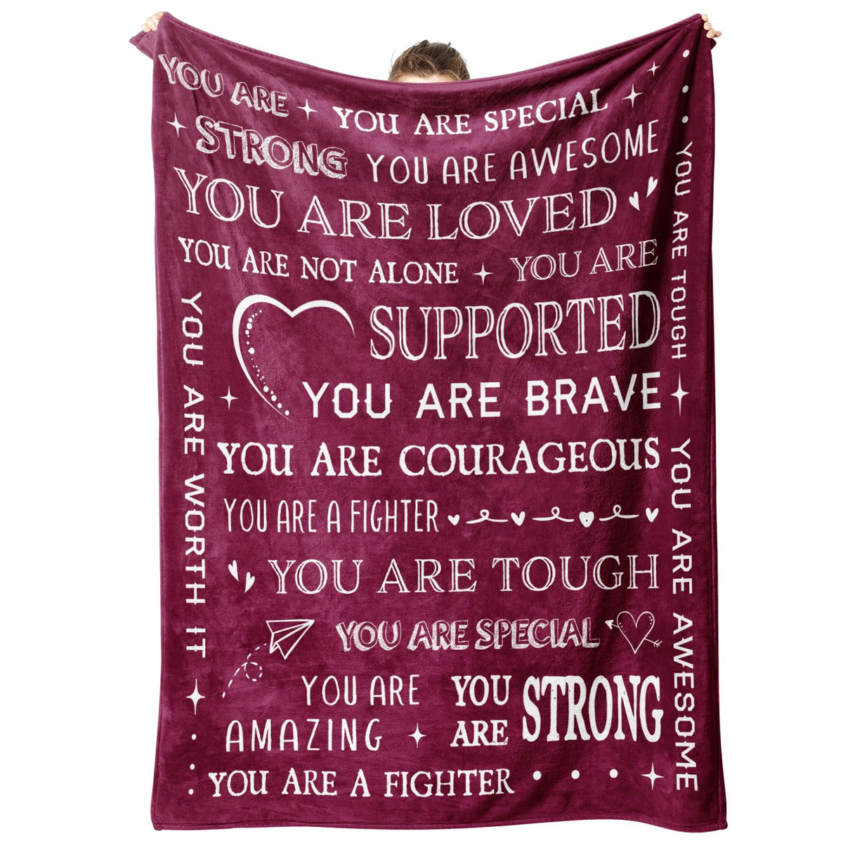 SteadStyle blanket unfurled to show 60x50 inch size for cozy warmth