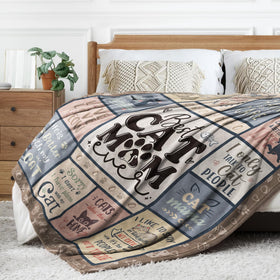 SteadStyle Cat Mom Gift blanket gift-ready packaging for special occasions.
