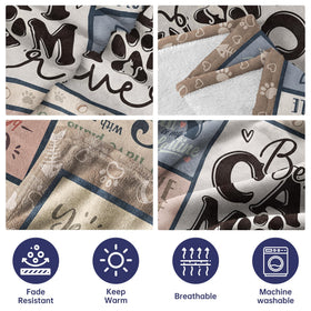 SteadStyle Cat Mom Gift blanket soft fleece for all-season warmth.