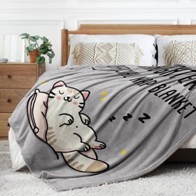 SteadStyle Daughter Blanket folded in dorm room for student comfort