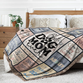 SteadStyle dog mom blanket shown as a thoughtful holiday gift