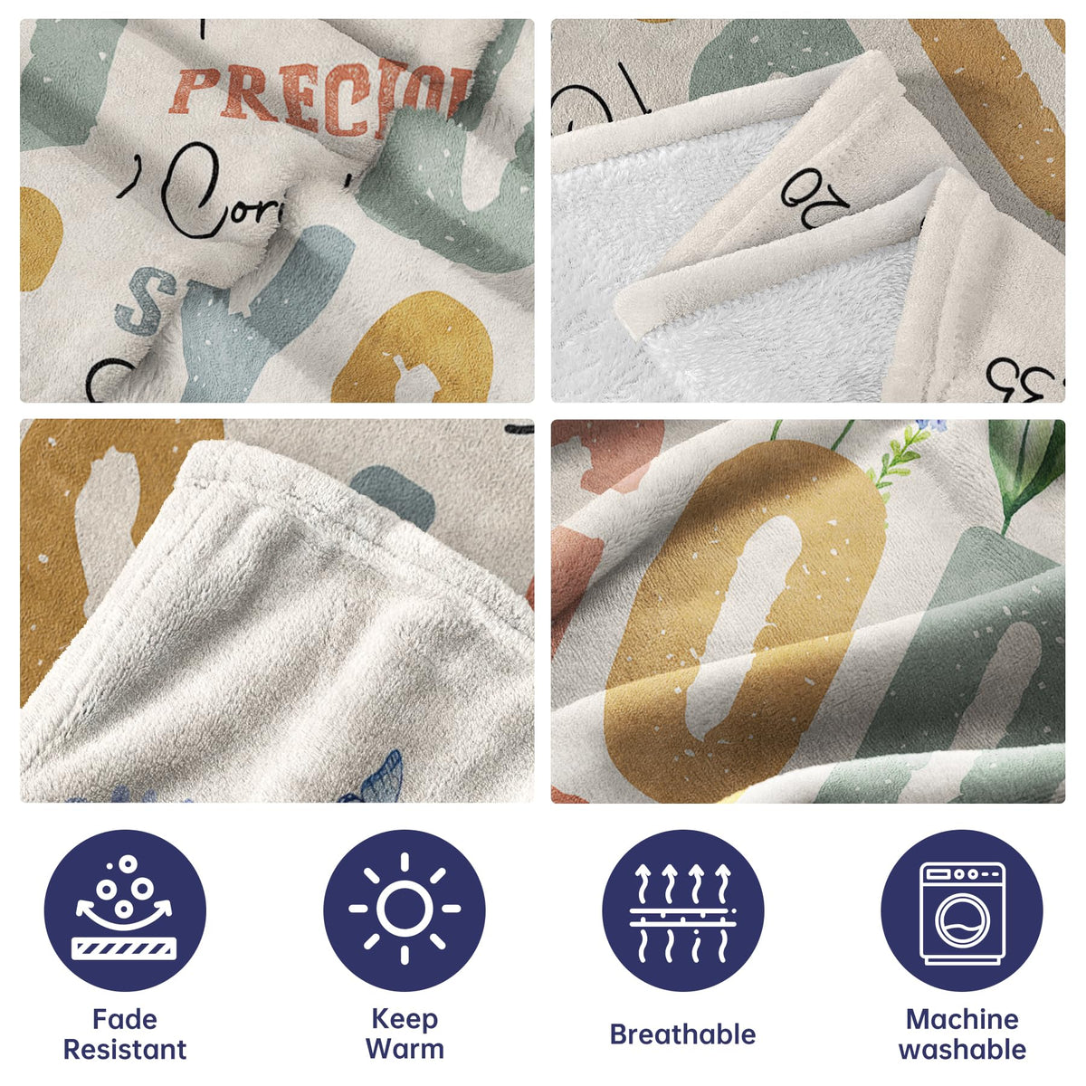 SteadStyle easy-care Christian blanket is machine washable for simple, lasting softness.