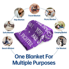 SteadStyle Get Well Blanket size 60x50 inches for shared warmth.