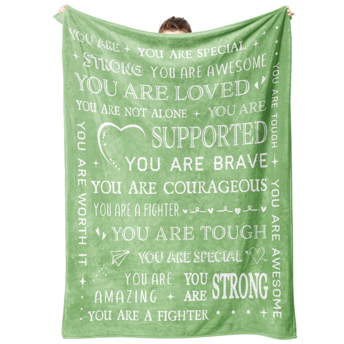 SteadStyle Get Well Blanket in soft microfleece for cozy warmth.