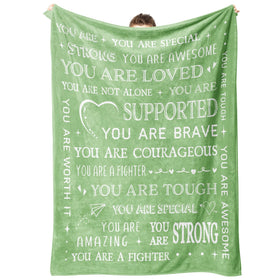 SteadStyle Get Well Blanket in soft microfleece for cozy warmth.