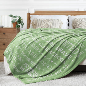 SteadStyle Get Well Blanket machine washable for easy care.