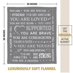 SteadStyle Get Well Soon Blanket packaged as a ready-to-gift present.