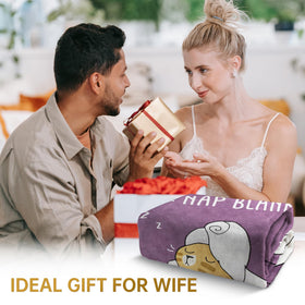 SteadStyle romantic gift blanket image highlights a thoughtful wife gift idea.