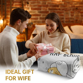 SteadStyle sleeping-cat-illustrations blanket soft warmth for quiet evenings