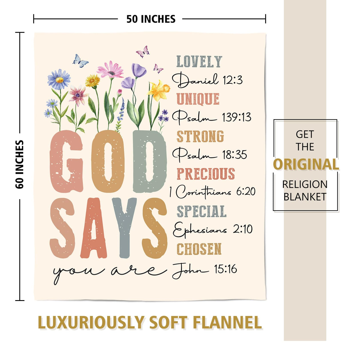 SteadStyle soft Christian blanket delivers cozy warmth for relaxation and prayer moments.