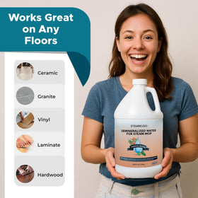 Steam and Go limescale prevention protects the steam cleaner