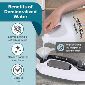 Steam and Go PVC-free cleaning solution safe for sealed surfaces