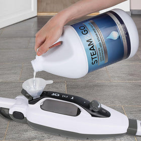 Steam and Go streak-free cleaning on tile and grout.