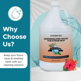 Steam and Go Tropical Bloom scent diffusion during cleaning