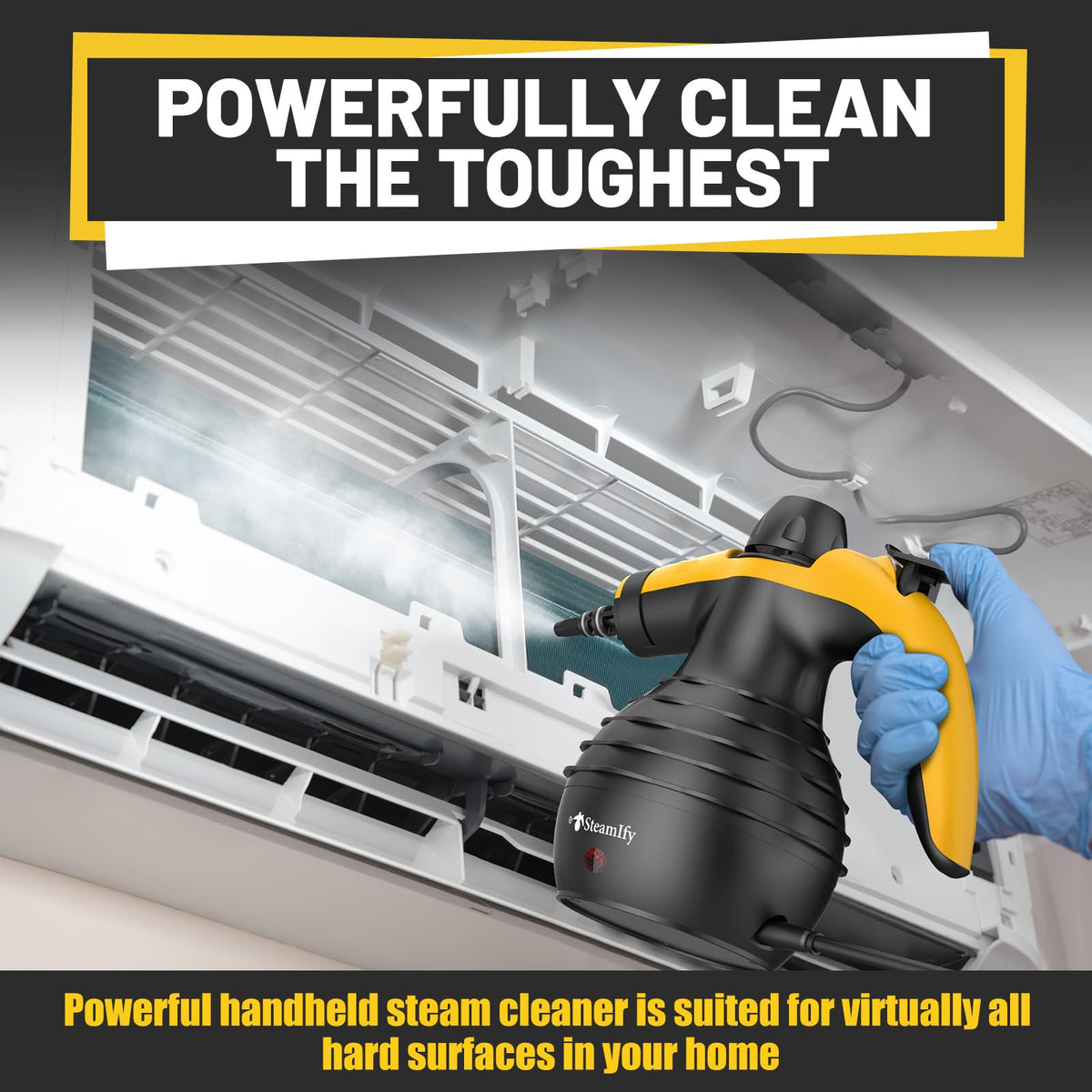 STEAMIFY kitchen sink cleaning with steam for residue-free results.