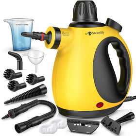 STEAMIFY pressurized handheld steamer front view for quick chemical-free cleaning.